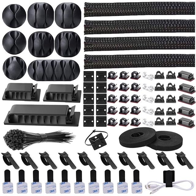 N NOROCME AS31 cable kit with sleeves, six clip styles and tie mounts