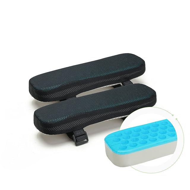 LargeLeaf armrest pads with cooling gel top
