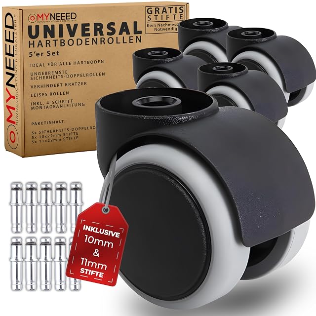 MYNEEED universal replacement office chair casters