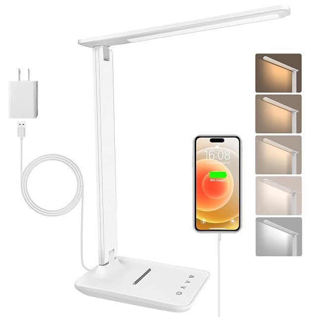 Jumoking LED desk lamp with touch control panel