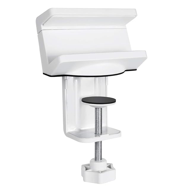 Maclean power strip mounting bracket under a desk