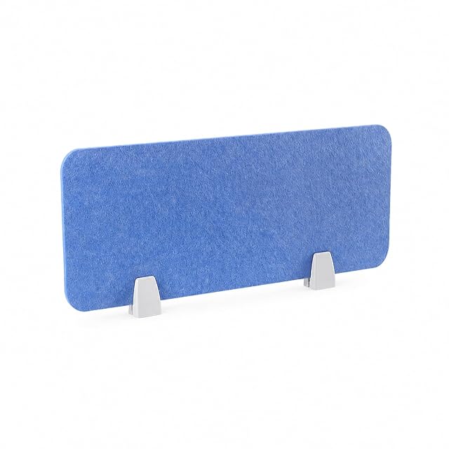 ForceRoute grey felt desk privacy divider panel