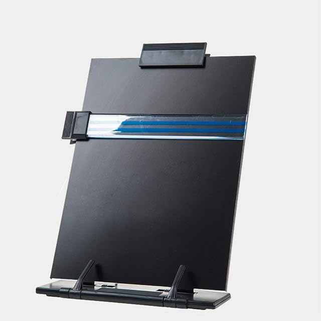 Boxtree acrylic and metal book holder with a book held open at an angle
