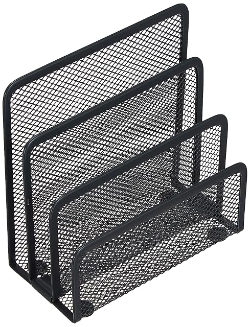 Zeller Present 3-tier steel mesh letter tray