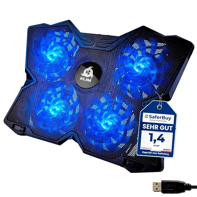 KLIM Wind laptop cooling pad with four fans
